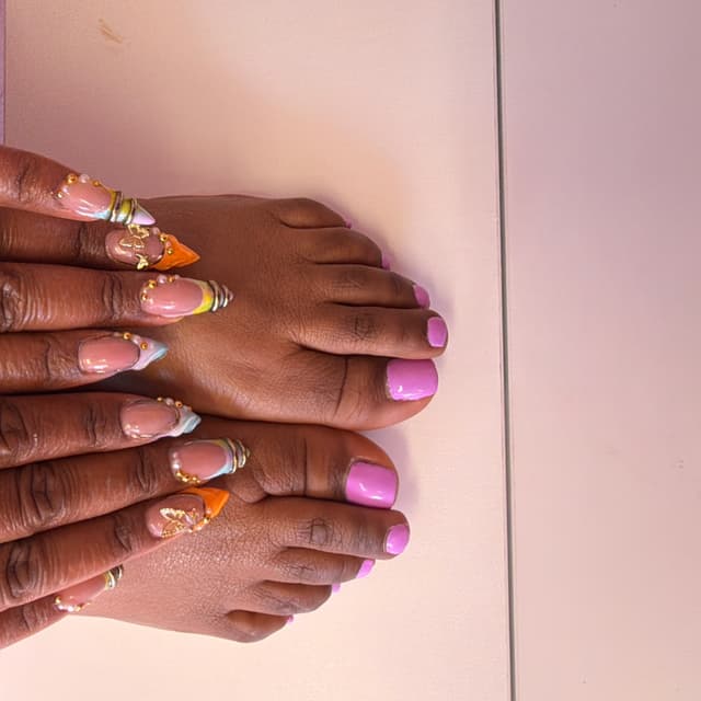 The works at Jazzyliciouz Nailz in Baltimore, MD